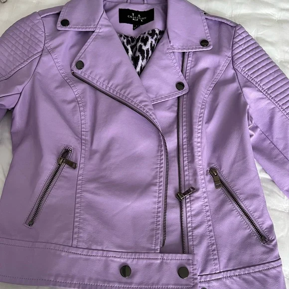The cutest lavender moto jacket - Picture 2 of 3